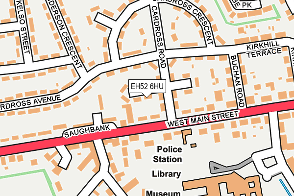EH52 6HU map - OS OpenMap – Local (Ordnance Survey)