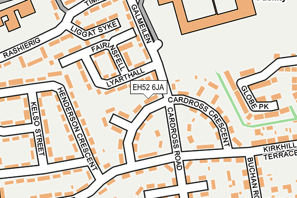 EH52 6JA map - OS OpenMap – Local (Ordnance Survey)