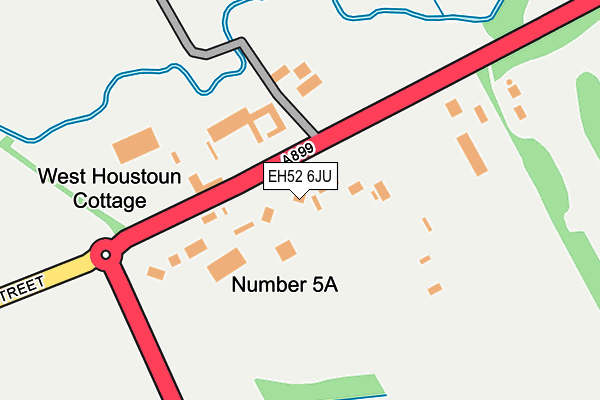 EH52 6JU map - OS OpenMap – Local (Ordnance Survey)