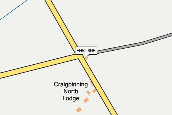 EH52 6NB map - OS OpenMap – Local (Ordnance Survey)