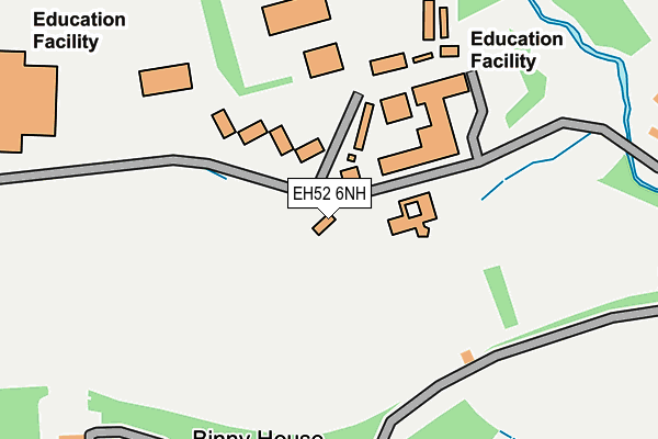 EH52 6NH map - OS OpenMap – Local (Ordnance Survey)