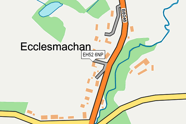 EH52 6NP map - OS OpenMap – Local (Ordnance Survey)