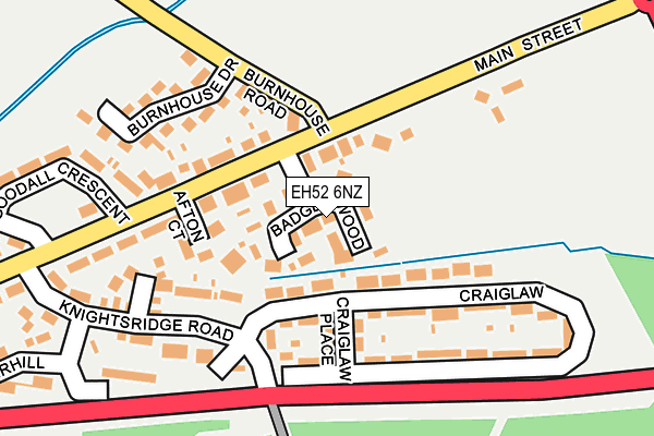 EH52 6NZ map - OS OpenMap – Local (Ordnance Survey)