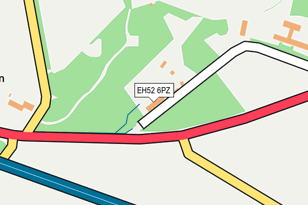 EH52 6PZ map - OS OpenMap – Local (Ordnance Survey)