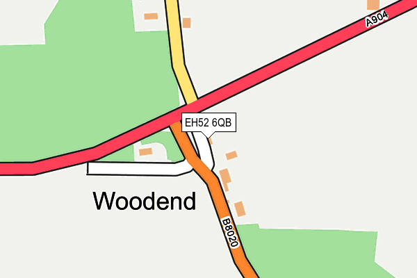 EH52 6QB map - OS OpenMap – Local (Ordnance Survey)