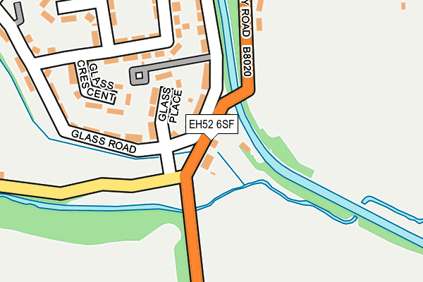 EH52 6SF map - OS OpenMap – Local (Ordnance Survey)