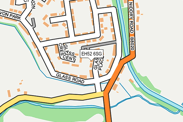 EH52 6SG map - OS OpenMap – Local (Ordnance Survey)