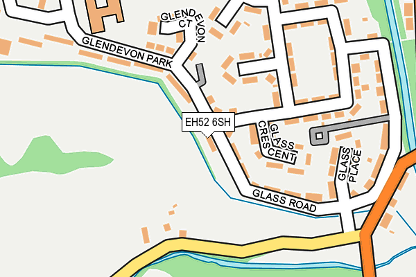 EH52 6SH map - OS OpenMap – Local (Ordnance Survey)