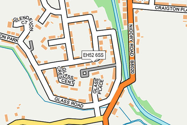EH52 6SS map - OS OpenMap – Local (Ordnance Survey)
