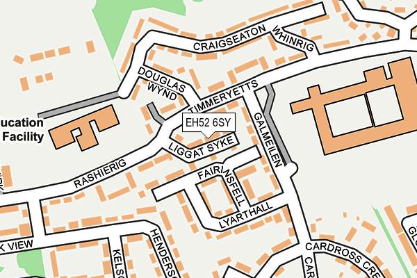 EH52 6SY map - OS OpenMap – Local (Ordnance Survey)