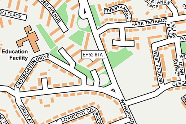 EH52 6TA map - OS OpenMap – Local (Ordnance Survey)