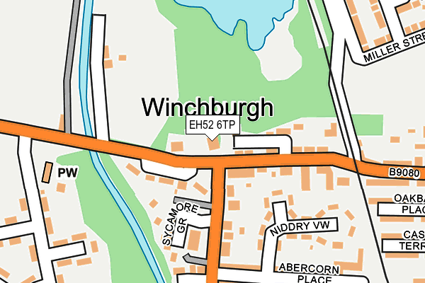 EH52 6TP map - OS OpenMap – Local (Ordnance Survey)