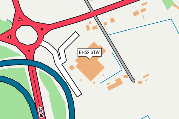 EH52 6TW map - OS OpenMap – Local (Ordnance Survey)