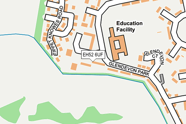 EH52 6UF map - OS OpenMap – Local (Ordnance Survey)