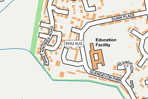 EH52 6UG map - OS OpenMap – Local (Ordnance Survey)
