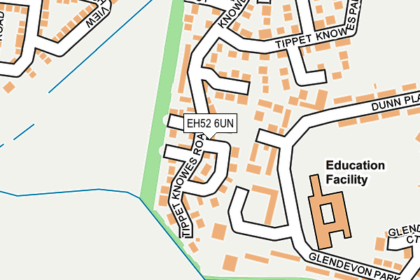EH52 6UN map - OS OpenMap – Local (Ordnance Survey)