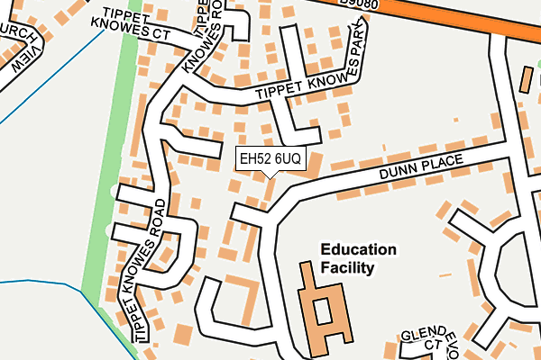 EH52 6UQ map - OS OpenMap – Local (Ordnance Survey)