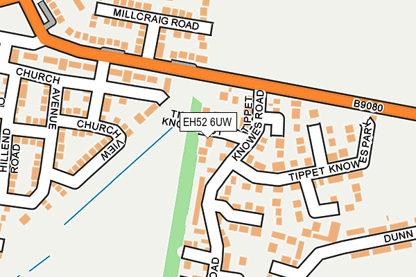 EH52 6UW map - OS OpenMap – Local (Ordnance Survey)