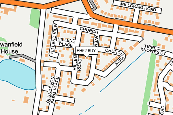 EH52 6UY map - OS OpenMap – Local (Ordnance Survey)