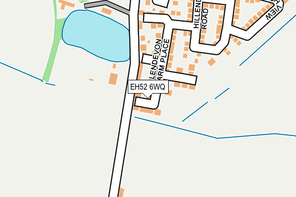 EH52 6WQ map - OS OpenMap – Local (Ordnance Survey)