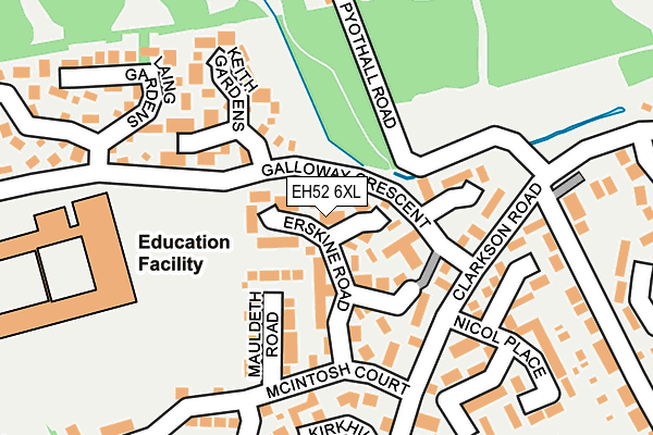 EH52 6XL map - OS OpenMap – Local (Ordnance Survey)