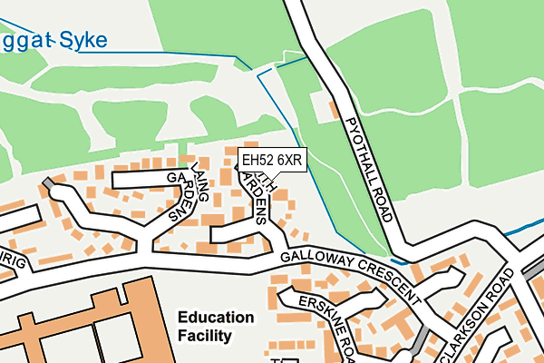 EH52 6XR map - OS OpenMap – Local (Ordnance Survey)