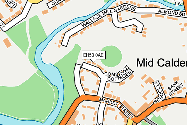 EH53 0AE map - OS OpenMap – Local (Ordnance Survey)