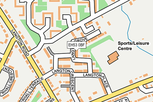 EH53 0BF map - OS OpenMap – Local (Ordnance Survey)