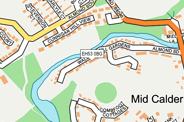 EH53 0BG map - OS OpenMap – Local (Ordnance Survey)