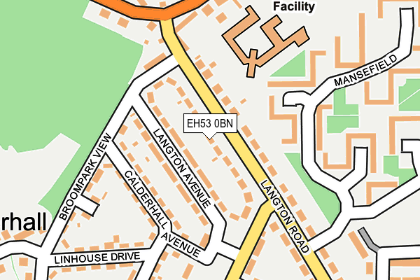 EH53 0BN map - OS OpenMap – Local (Ordnance Survey)