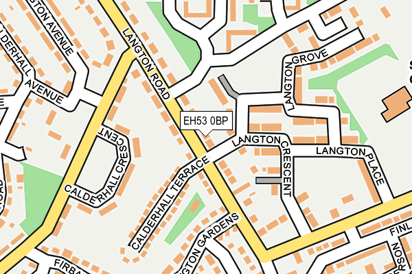 EH53 0BP map - OS OpenMap – Local (Ordnance Survey)