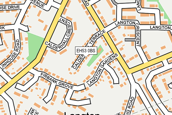 EH53 0BS map - OS OpenMap – Local (Ordnance Survey)