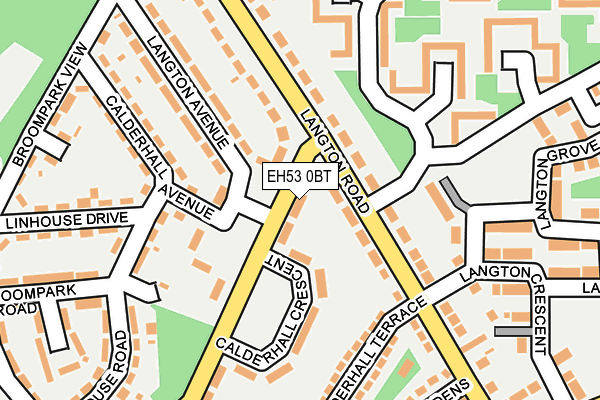 EH53 0BT map - OS OpenMap – Local (Ordnance Survey)