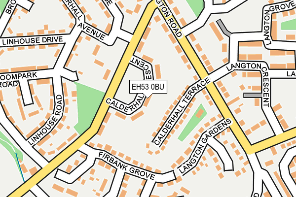 EH53 0BU map - OS OpenMap – Local (Ordnance Survey)