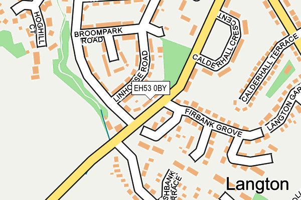 EH53 0BY map - OS OpenMap – Local (Ordnance Survey)