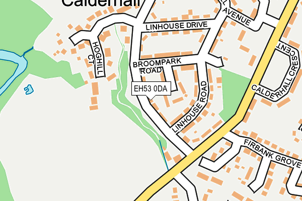 EH53 0DA map - OS OpenMap – Local (Ordnance Survey)