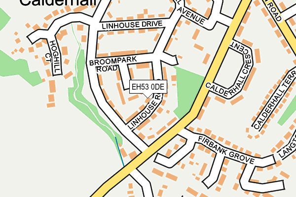 EH53 0DE map - OS OpenMap – Local (Ordnance Survey)