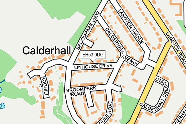 EH53 0DG map - OS OpenMap – Local (Ordnance Survey)