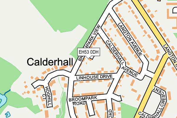 EH53 0DH map - OS OpenMap – Local (Ordnance Survey)