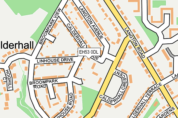 EH53 0DL map - OS OpenMap – Local (Ordnance Survey)