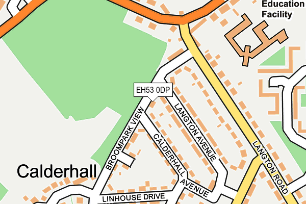 EH53 0DP map - OS OpenMap – Local (Ordnance Survey)