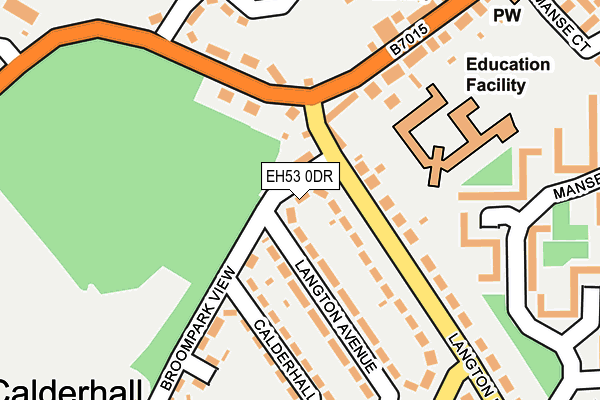 EH53 0DR map - OS OpenMap – Local (Ordnance Survey)