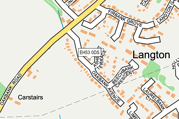 EH53 0DS map - OS OpenMap – Local (Ordnance Survey)