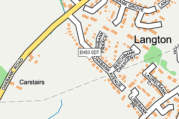 EH53 0DT map - OS OpenMap – Local (Ordnance Survey)