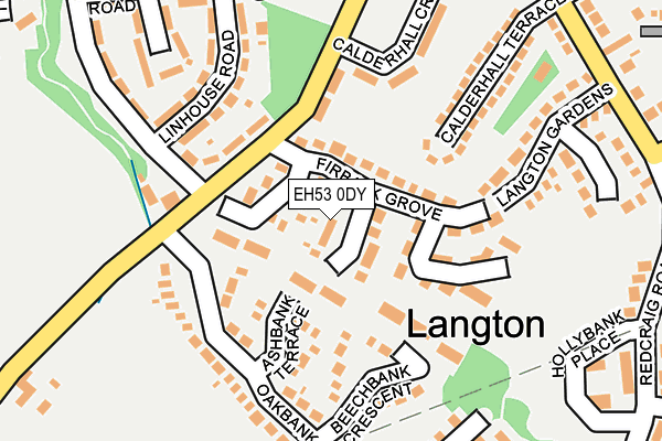 EH53 0DY map - OS OpenMap – Local (Ordnance Survey)