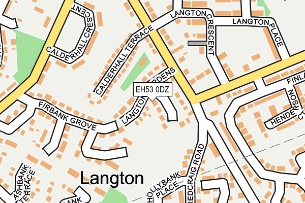 EH53 0DZ map - OS OpenMap – Local (Ordnance Survey)