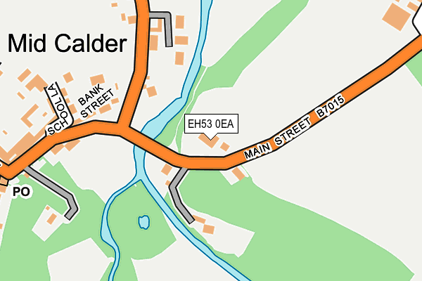 EH53 0EA map - OS OpenMap – Local (Ordnance Survey)