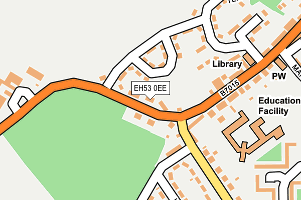 EH53 0EE map - OS OpenMap – Local (Ordnance Survey)