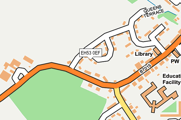 EH53 0EF map - OS OpenMap – Local (Ordnance Survey)