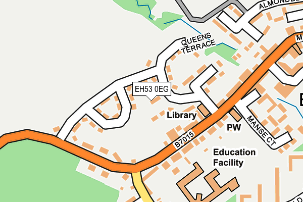 EH53 0EG map - OS OpenMap – Local (Ordnance Survey)